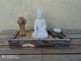 Bouddha bois pierre